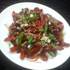 A picture of Honey chilli potato.