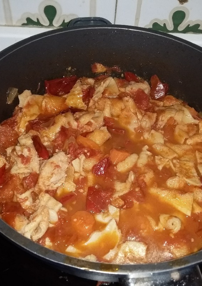 Una foto de Entomatada de callos por el chef David rico rico arribererchi