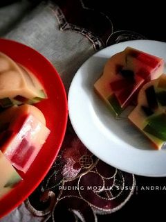 Foto resep Puding Mozaik Susu
