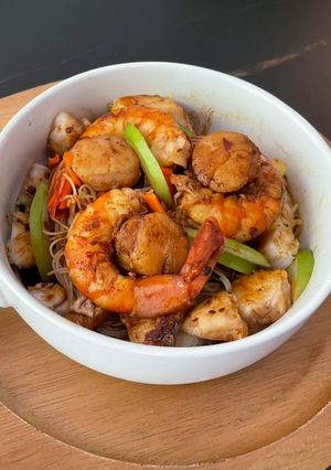 海鮮雙粉堡 的食譜成品照片