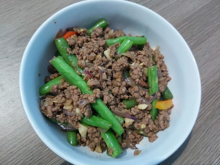 Langkah Mudah untuk Menyiapkan Resep  Tumis Buncis Daging Cincang yang Enak, Sempurna