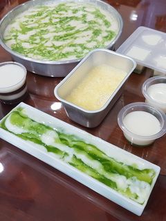 Hình của món SP.0114 - Rau Câu Lá Dứa & Rau Câu Trứng.