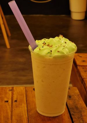 Una foto de Frappé de Mazapán
