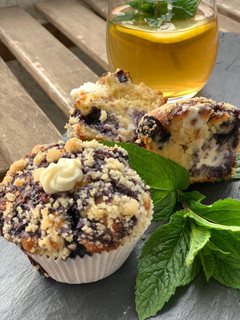 Kihagyhatatlan áfonyás sajttorta muffin 🧁 recept fotója