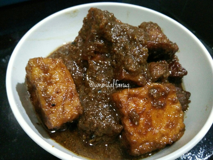 Bagaimana Menyiapkan Semur Daging dan Tahu Goreng (kuah kental) Ekonomis Untuk Jualan