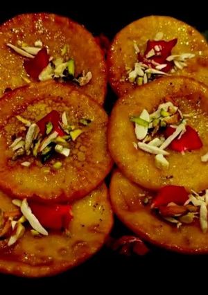 A picture of Rajasthani Malpua.
