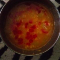 A picture of Lauki chana dal.