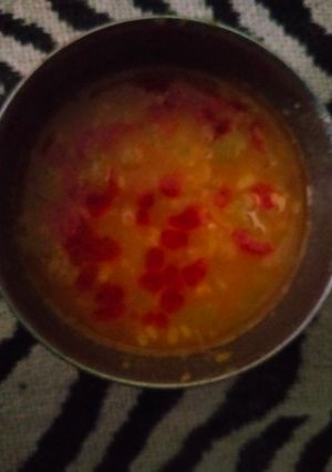 A picture of Lauki chana dal.
