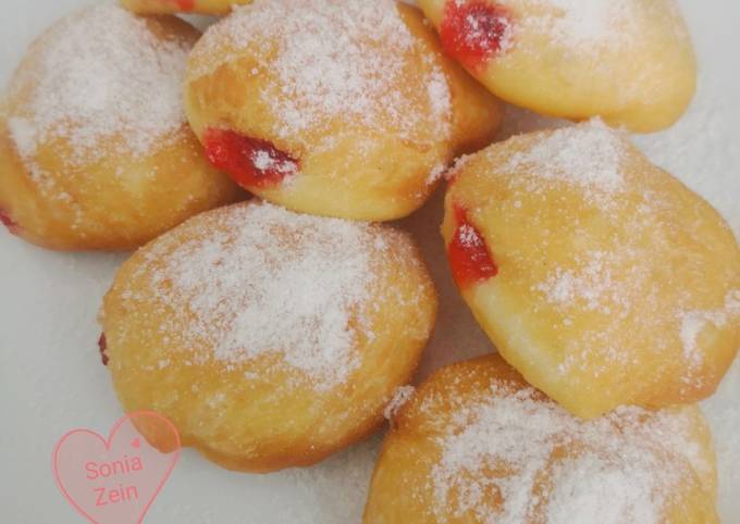 Resep Donat Isi Selai / Bomboloni Oleh Sonia Zein - Cookpad