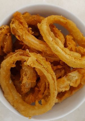 Foto resep Deep fried onion rings