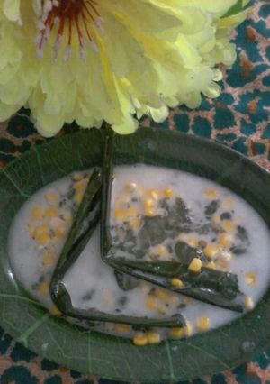 Foto resep Bubur kanji jagung keju lumer kuah santan