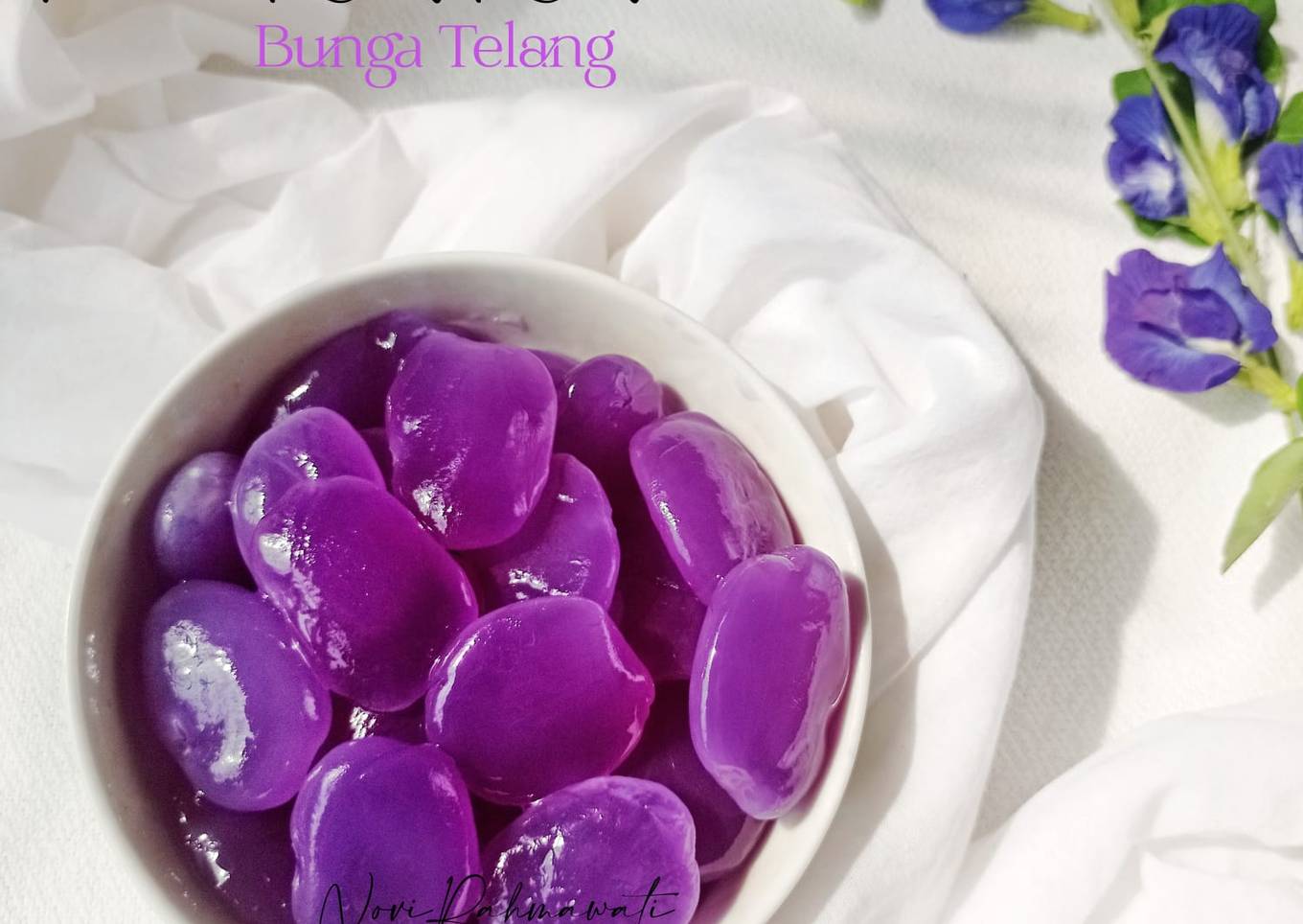 Manisan Kolang-kaling Bunga Telang