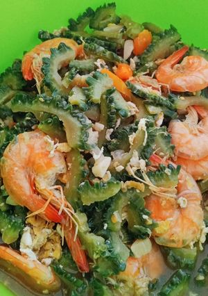 Foto resep Pare udang telur