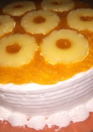 صورة لوصفة كيكة الأناناس بالجلو😍😍