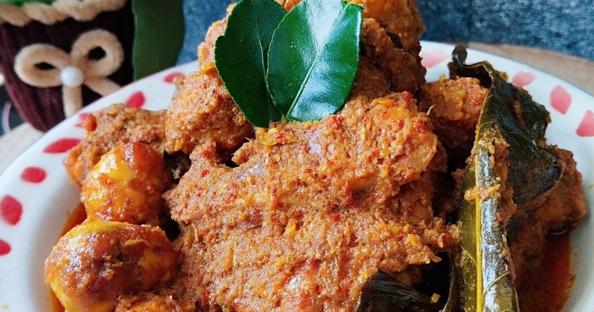 Rendang Ayam Telur Puyuh Khas Minang