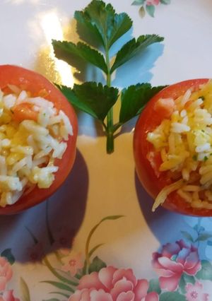 Una foto de Tomates rellenos