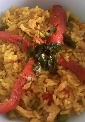 Una foto de Arroz con pollo