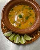 Sopa de tortilla con camarón