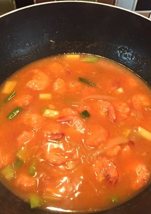 Foto resep Udang Saus Asam Manis Pedas