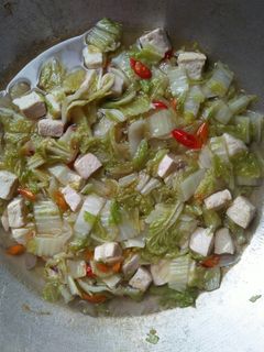 Foto resep Tumis sawi putih tahu