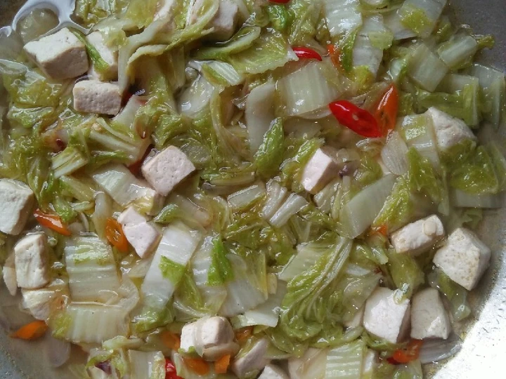 Langkah Gampang Menyiapkan Resep Tumis sawi putih tahu yang Uenak Anti Ribet, Bikin Ngiler