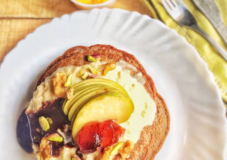 Simple Way to Make Quick Pumpkin and Ragi Pancake With Caramelized milk