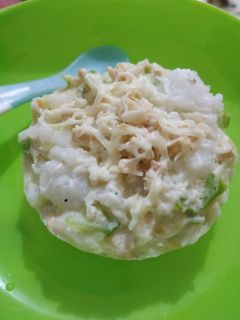 Foto resep MPASI 8m+ Nasi telur kukus