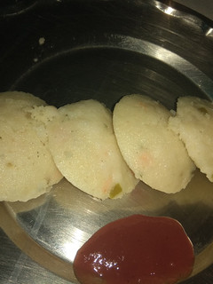 A picture of Mix veg semolina idli.
