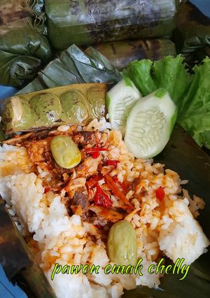 Foto resep Nasi bakar tuna pedas