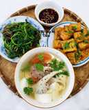 Mâm cơm chay ngày rằm