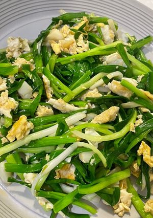 珠蔥炒蛋 的食譜成品照片