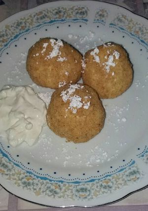 Tojás nélküli túrógombóc recept fotója