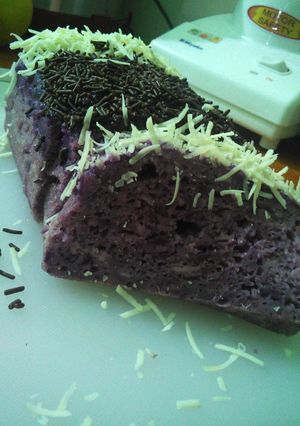 Foto resep Brownis ubi ungu kukus