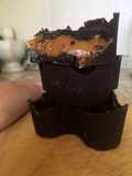 Bombones muffins chocolate manjar