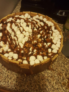 A picture of Smores cheesecake.