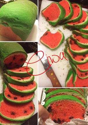 Foto resep Watermelon bread