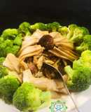 Gà hầm nấm đùi gà