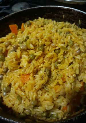 Una foto de Arroz con vegetales