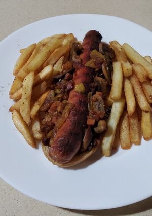 Una foto de Frankfurt con patatas fritas 🍟