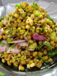 A picture of Sprouted Moong Salad.