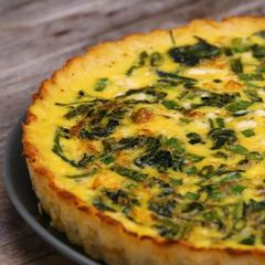 A picture of Cauliflower-Crusted Quiche.