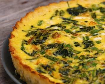 Popular Recipe CauliflowerCrusted Quiche Home Style
