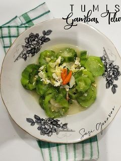 Foto resep Tumis Gambas/ Oyong Telur