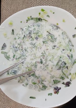 عکسی از دستور آبدوغ خیار