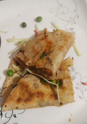 A picture of Roti wrap.