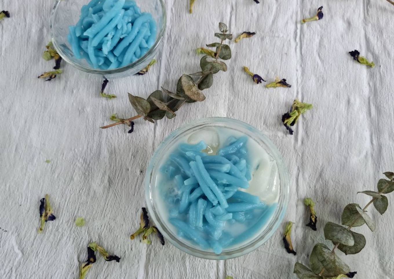 Cendol Beras Bunga Telang