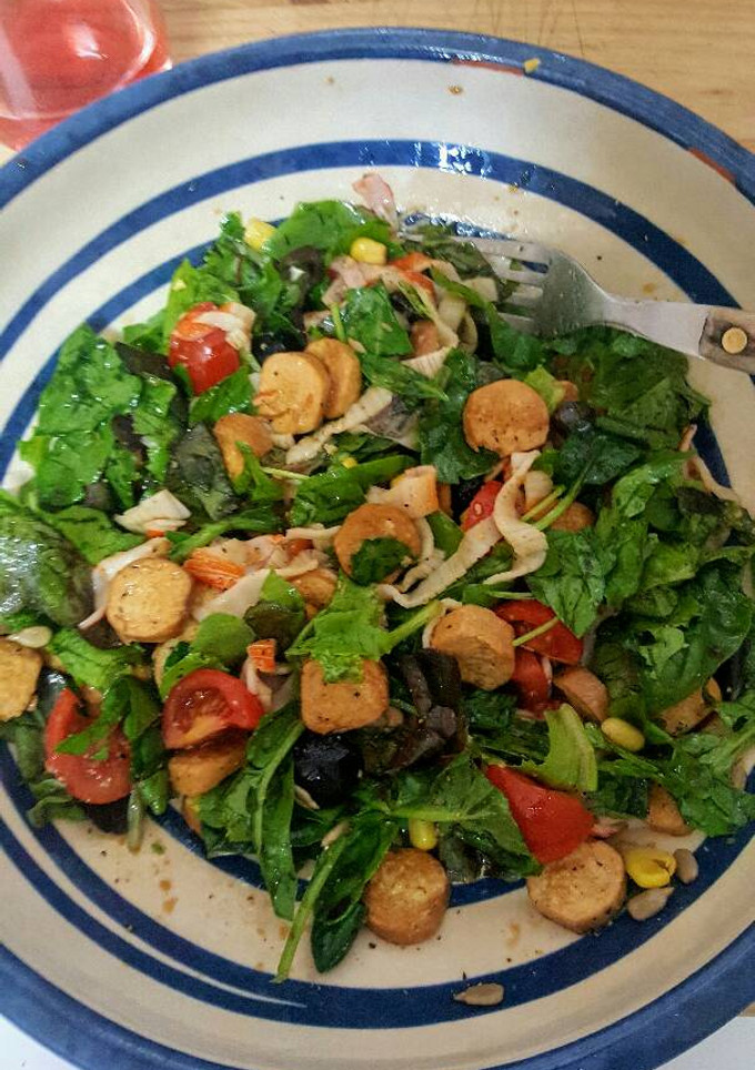 Una foto de Ensalada con tofu