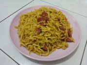 Gambar mie telor goreng kering