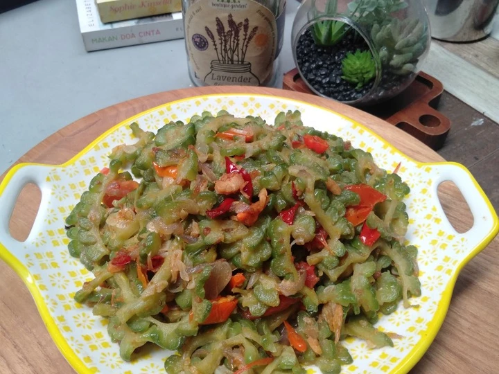 Langkah Mudah untuk Menyiapkan Resep # Tumis pare Ebi yang Sempurna Anti Ribet, Mantap Sekali