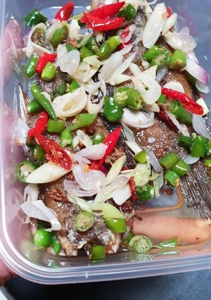 Foto resep Ikan Asin Sepat Sambel Matah